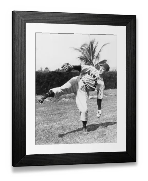 Framed Print : Baseball Player Carl Hubbell Leaning While Pitching a Good One Framed Print : Baseball Player Carl Hubbell Leaning While Pitching a Good One