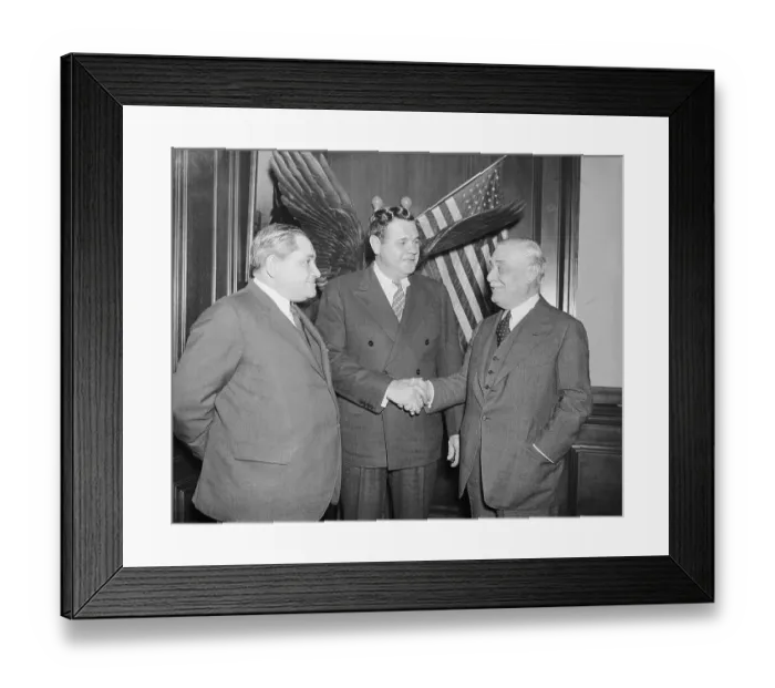 Framed Print : Babe Ruth Leaving Yanks Framed Print : Babe Ruth Leaving Yanks
