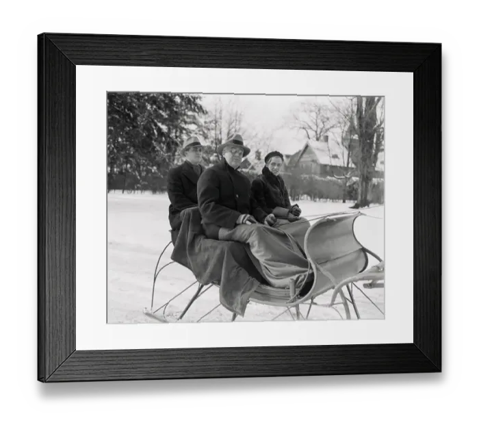 Framed Print : Franklin D. Roosevelt Riding with His Daughter and Son-in-Law Framed Print : Franklin D. Roosevelt Riding with His Daughter and Son-in-Law