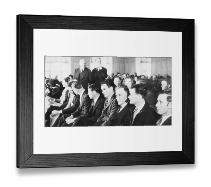 Framed Print : Men on Trail for Harboring Bonnie and Clyde Framed Print : Men on Trail for Harboring Bonnie and Clyde