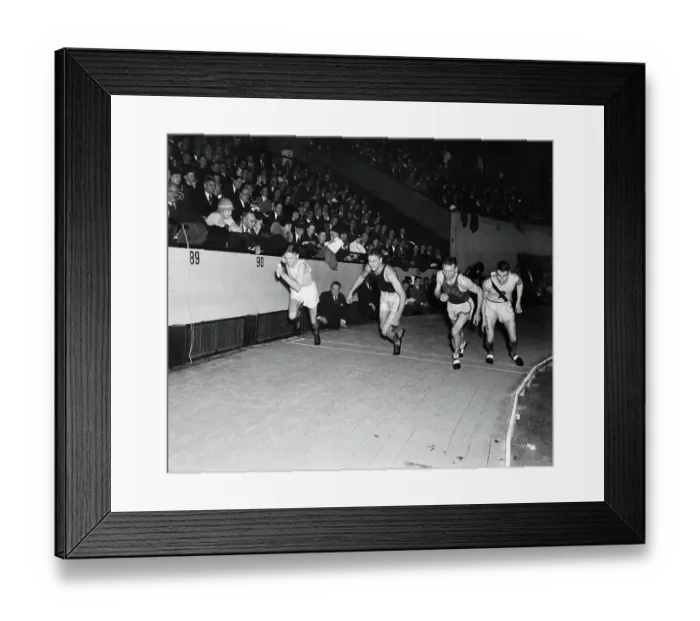 Framed Print : 1500 Meter Run with Glenn Cunningham Framed Print : 1500 Meter Run with Glenn Cunningham
