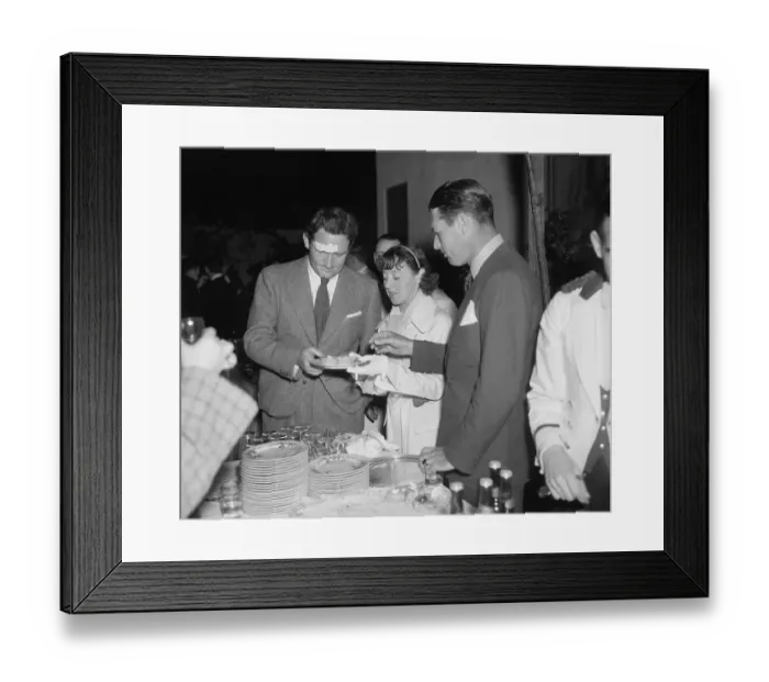 Framed Print : Spencer Tracy with Mr and Mrs Richard Allen Framed Print : Spencer Tracy with Mr and Mrs Richard Allen