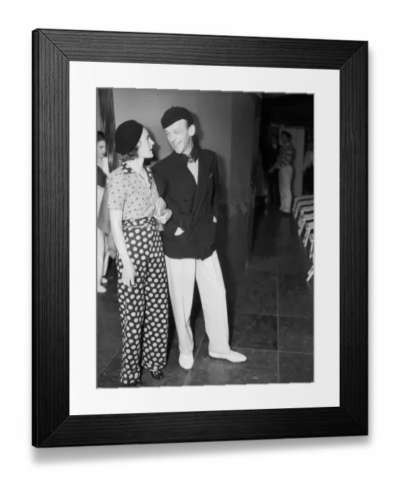 Framed Print : Portrait of Fred Astaire with His Wife Framed Print : Portrait of Fred Astaire with His Wife