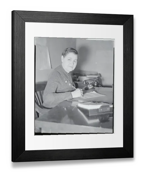 Framed Print : Portrait of Emily Newell Blair Framed Print : Portrait of Emily Newell Blair