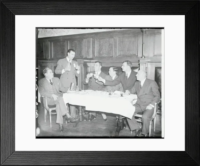 Framed Print : Boxers Having Cocktails Framed Print : Boxers Having Cocktails