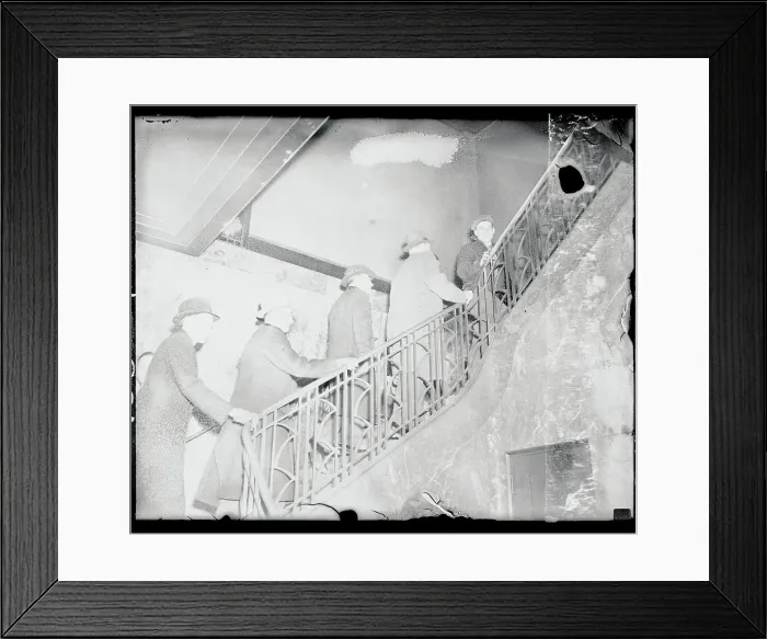 Framed Print : Workers Take Stairs Framed Print : Workers Take Stairs