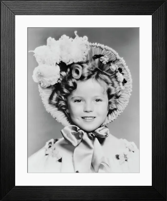 Framed Print : Portrait of Shirley Temple Framed Print : Portrait of Shirley Temple