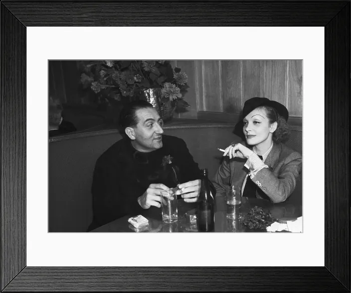 Framed Print : Marlene Dietrich And Fritz Lang Framed Print : Marlene Dietrich And Fritz Lang
