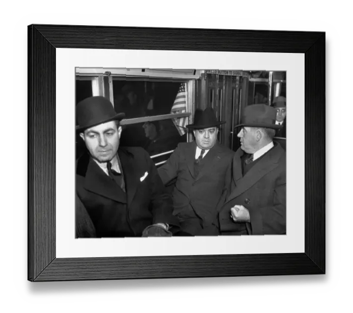 Framed Print : Fiorello LaGuardia Officiating New Bus Line Framed Print : Fiorello LaGuardia Officiating New Bus Line