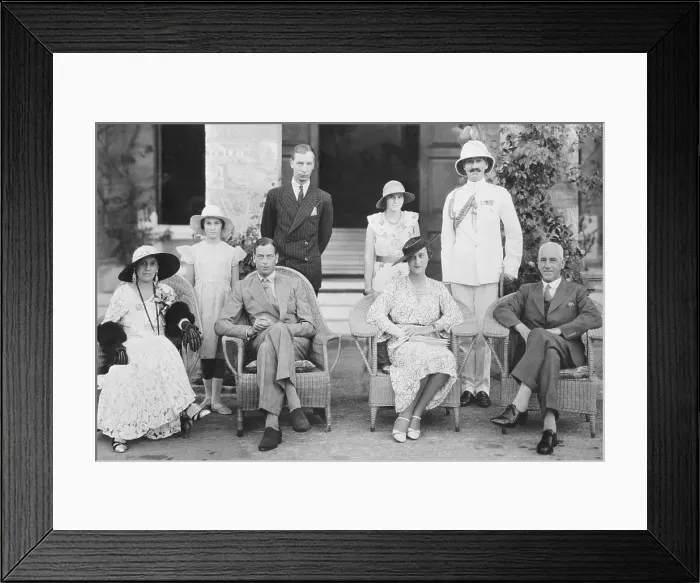 Framed Print : Royal Kent Family and Employees Posing for Camera Framed Print : Royal Kent Family and Employees Posing for Camera