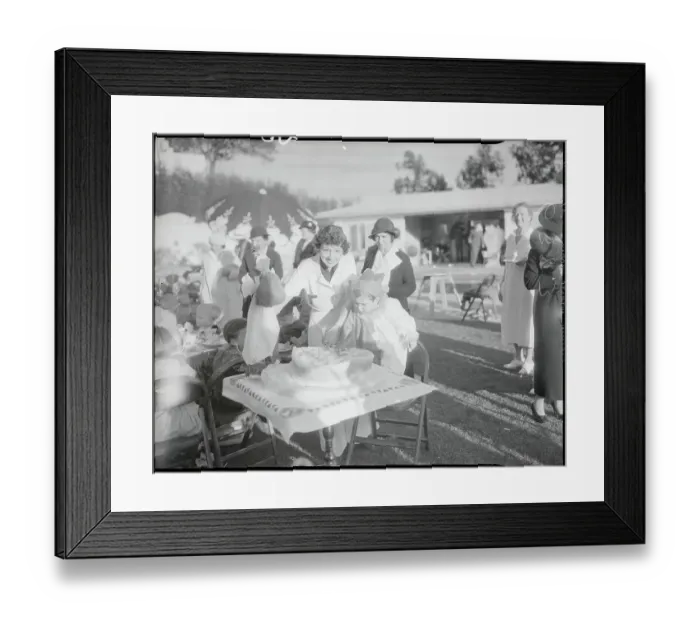 Framed Print : Arline Judge and Wesley Ruggles Jr with Birthday Cake Framed Print : Arline Judge and Wesley Ruggles Jr with Birthday Cake
