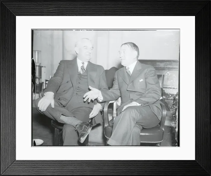 Framed Print : Portrait of Joseph Guffy and Henry Mencken Framed Print : Portrait of Joseph Guffy and Henry Mencken