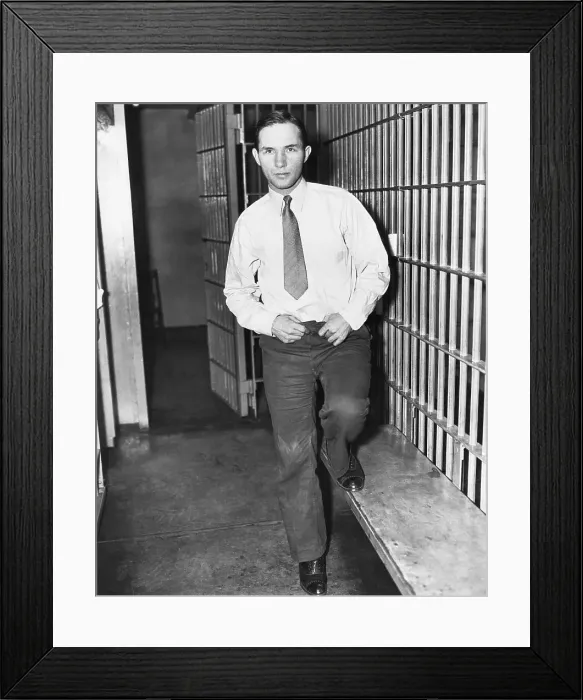 Framed Print : Bruno Hauptman in Jail After Verdict Framed Print : Bruno Hauptman in Jail After Verdict