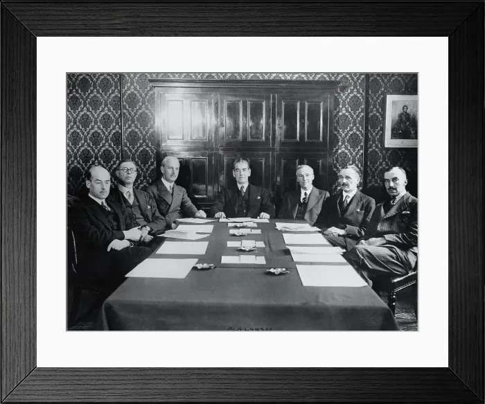 Framed Print : Television Committee Members Sitting at Conference Table Framed Print : Television Committee Members Sitting at Conference Table