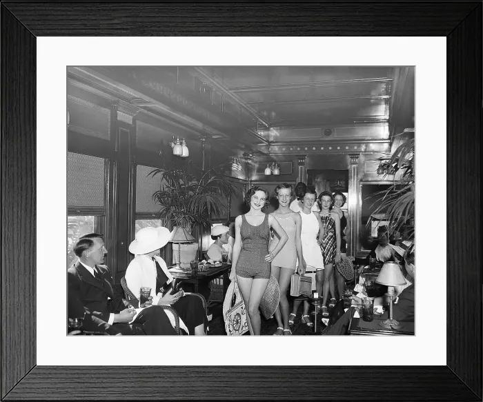 Framed Print : Fashion Runway Show on a Train Framed Print : Fashion Runway Show on a Train