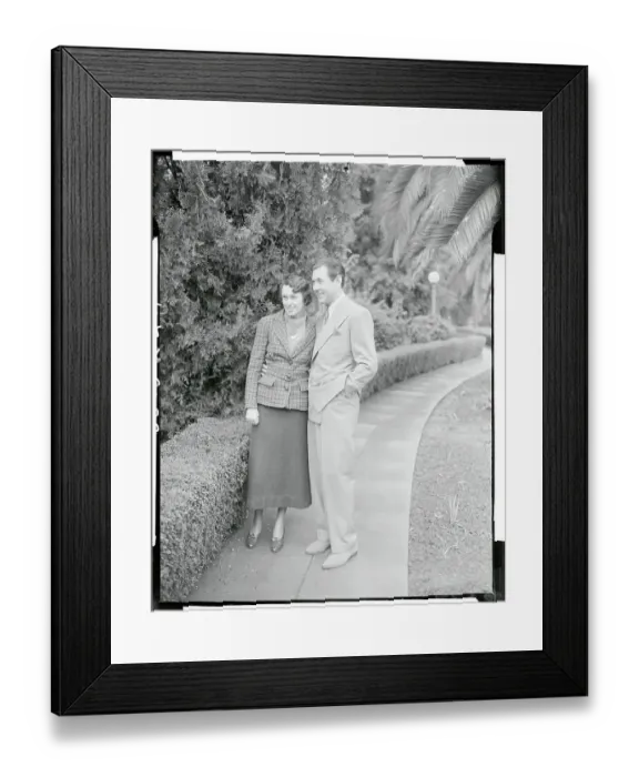 Framed Print : Portrait of Mr. and Mrs. Johnny Mack Brown Framed Print : Portrait of Mr. and Mrs. Johnny Mack Brown