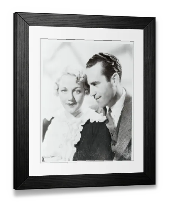 Framed Print : Portrait of Mr. and Mrs. Harold LLoyd Framed Print : Portrait of Mr. and Mrs. Harold LLoyd