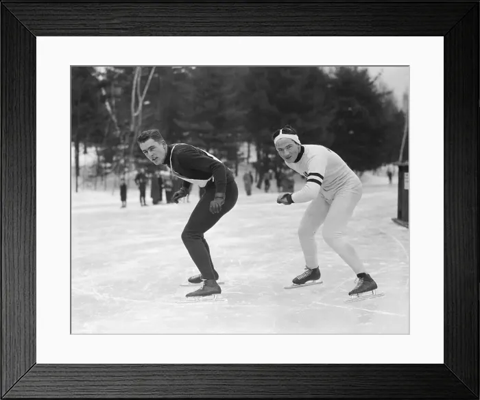 Framed Print : Lawrence Goldthwaite Standing Next to Bill Morris Framed Print : Lawrence Goldthwaite Standing Next to Bill Morris