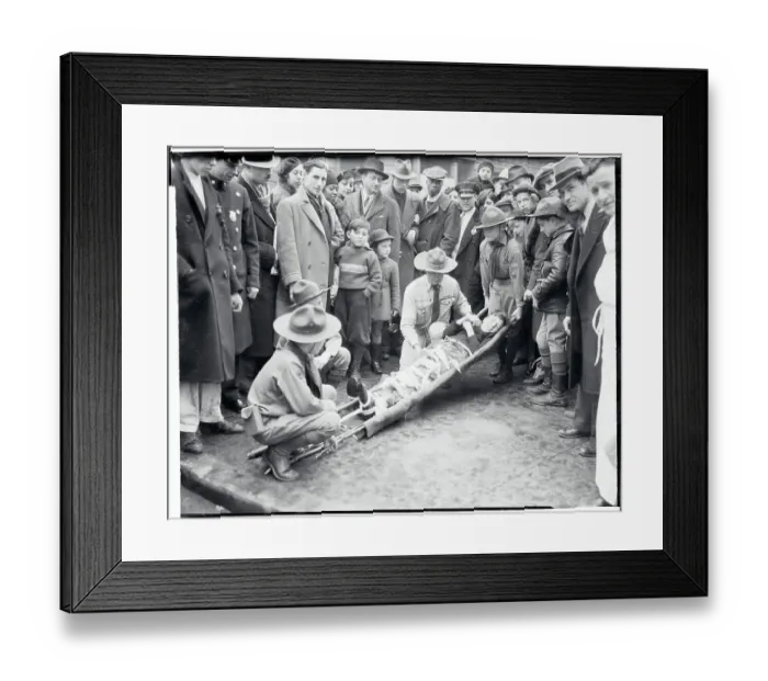 Framed Print : Frederick Kelly Demonstrating Safety Procedures Framed Print : Frederick Kelly Demonstrating Safety Procedures