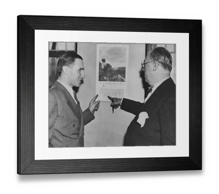 Framed Print : Lindbergh Kidnapping Suspect with Attorney Framed Print : Lindbergh Kidnapping Suspect with Attorney