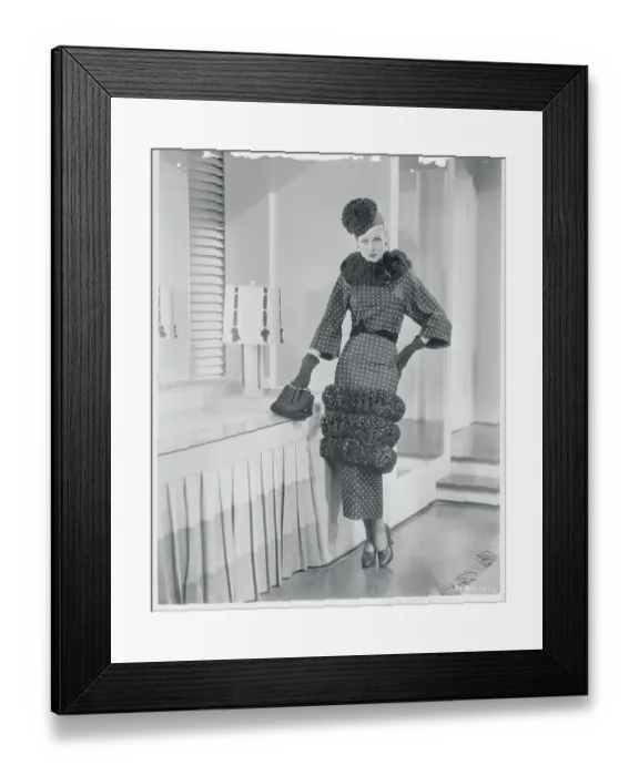 Framed Print : Ginger Rogers Wearing a Tunic Dress Framed Print : Ginger Rogers Wearing a Tunic Dress