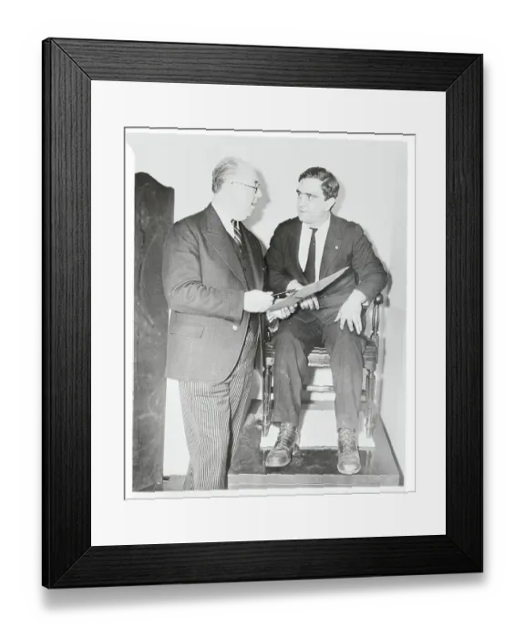 Framed Print : Defense Attorney Questioning James Streppone Framed Print : Defense Attorney Questioning James Streppone
