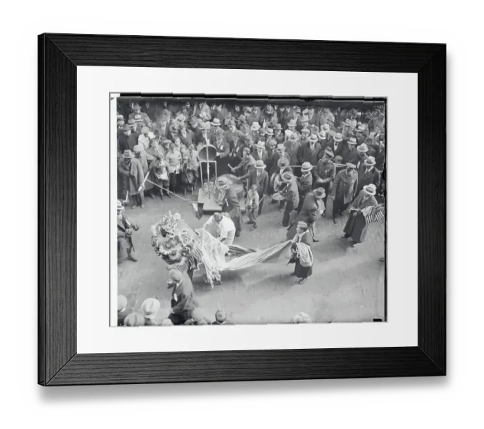 Framed Print : Participants of Chinese New Year With Props Framed Print : Participants of Chinese New Year With Props