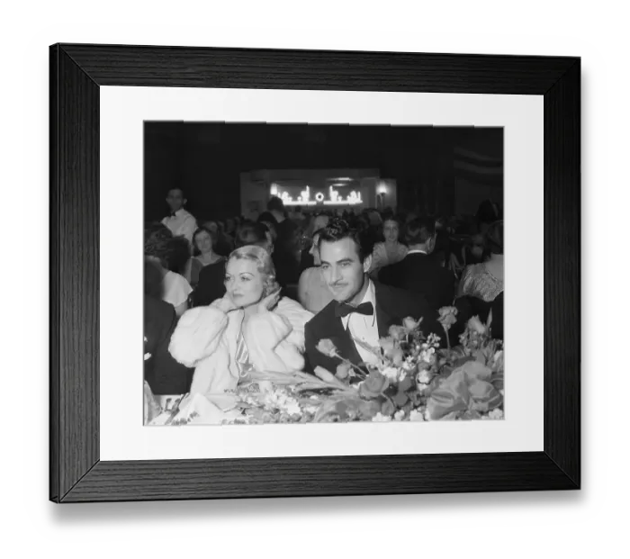 Framed Print : Constance Bennett Sitting Next to Gilbert Roland Framed Print : Constance Bennett Sitting Next to Gilbert Roland