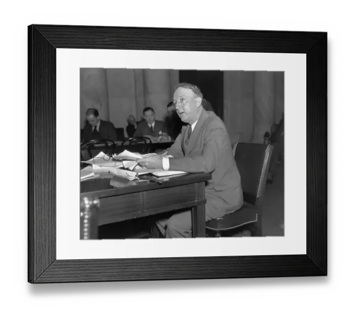 Framed Print : Hugo Black Appearing Before Senate Framed Print : Hugo Black Appearing Before Senate
