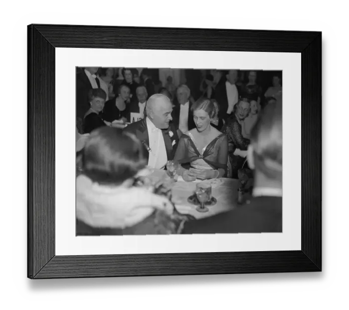 Framed Print : Anna Roosevelt Sitting and Talking With Friend at Presidential Ball Framed Print : Anna Roosevelt Sitting and Talking With Friend at Presidential Ball
