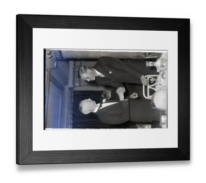Framed Print : Dizzy Dean Talking To Connie Mack Framed Print : Dizzy Dean Talking To Connie Mack