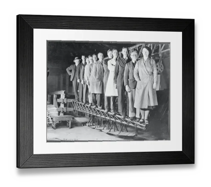 Framed Print : People Standing on Wing of Plane Framed Print : People Standing on Wing of Plane