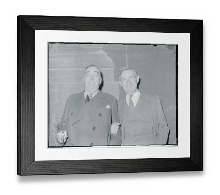 Framed Print : Will Rogers Standing Next to Irvin Cobb Framed Print : Will Rogers Standing Next to Irvin Cobb