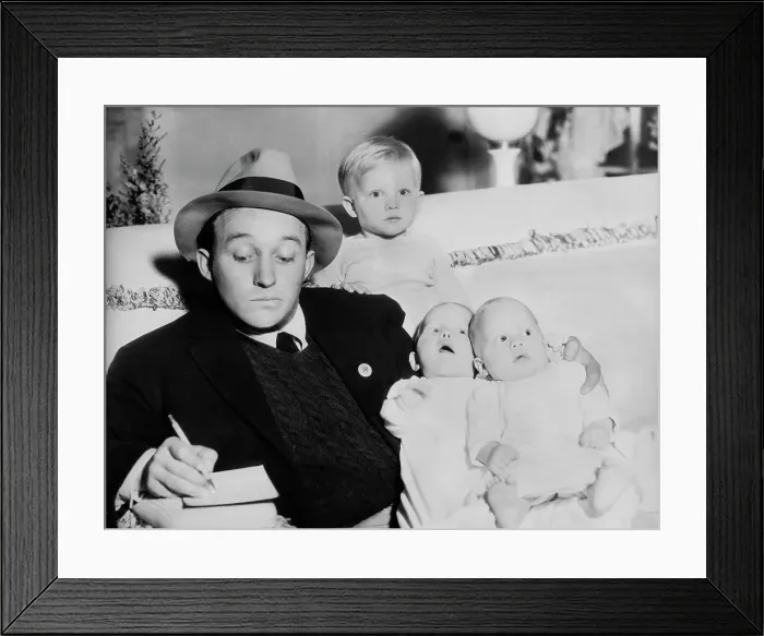 Framed Print : Bing Crosby with His Sons Framed Print : Bing Crosby with His Sons