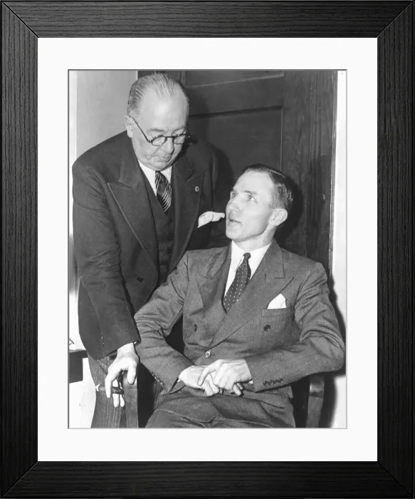 Framed Print : Hauptmann and His Attorney Framed Print : Hauptmann and His Attorney