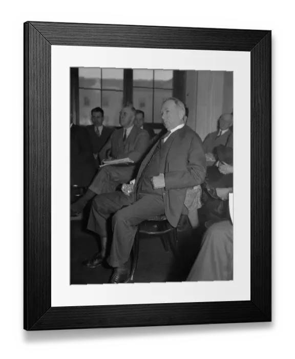 Framed Print : Daniel Roper Sitting Comfortably in During Hearing Framed Print : Daniel Roper Sitting Comfortably in During Hearing