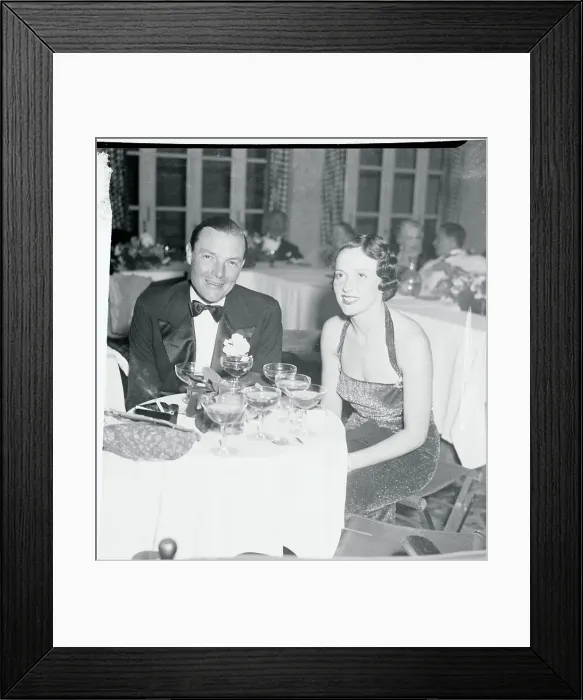Framed Print : Mr. and Mrs. Stephen Sanford Sitting at a Table Framed Print : Mr. and Mrs. Stephen Sanford Sitting at a Table