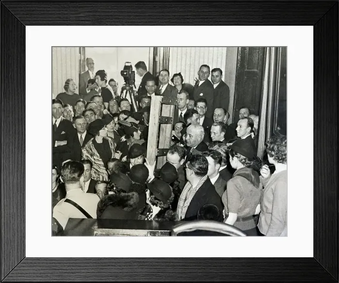 Framed Print : Authorities Display Lindbergh Ladder Framed Print : Authorities Display Lindbergh Ladder
