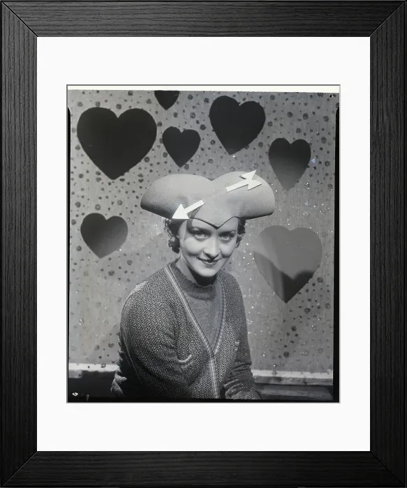 Framed Print : Valentine Hat Worn By Marion Marsh Framed Print : Valentine Hat Worn By Marion Marsh
