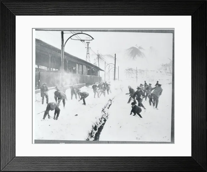 Framed Print : Soldiers Taking Break from Saar Plebiscite Duties Framed Print : Soldiers Taking Break from Saar Plebiscite Duties