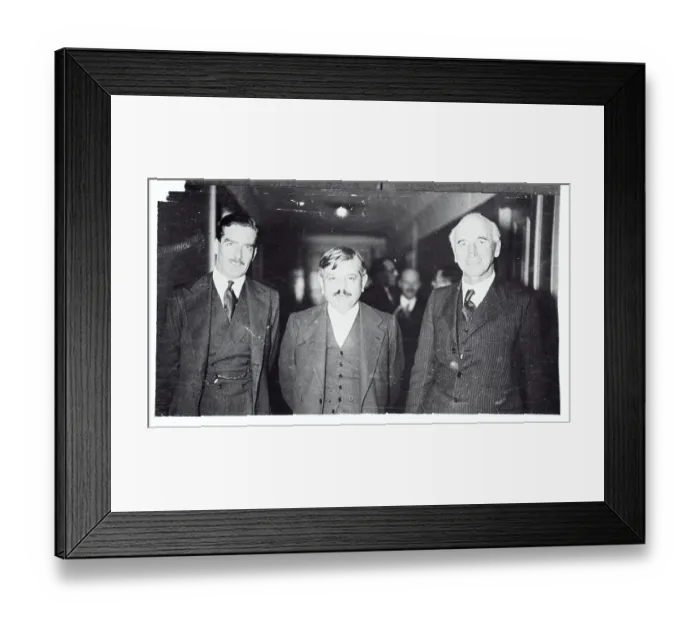 Framed Print : European Statesmen Posing at Geneva Meeting Framed Print : European Statesmen Posing at Geneva Meeting