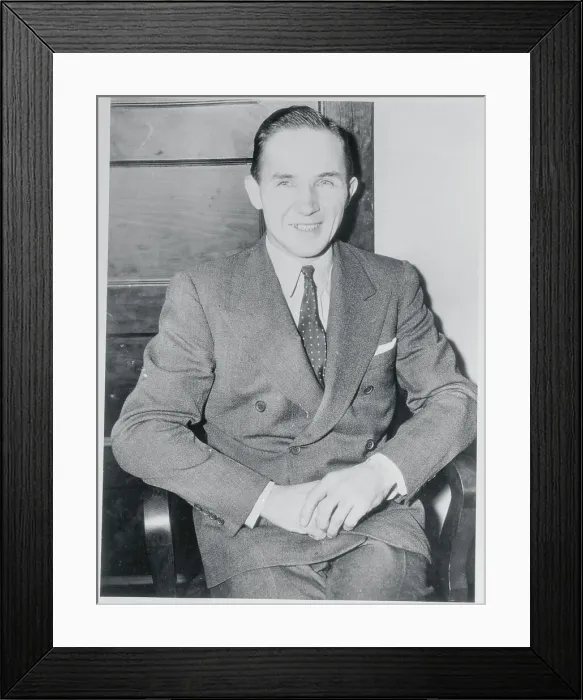 Framed Print : Portrait of Bruno Hauptmann