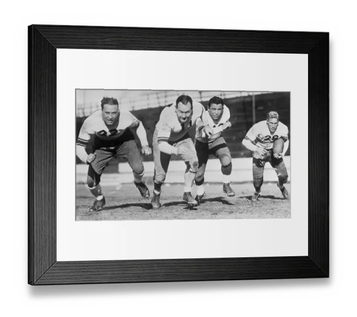 Framed Print : Football Players in Tackle Positions Framed Print : Football Players in Tackle Positions