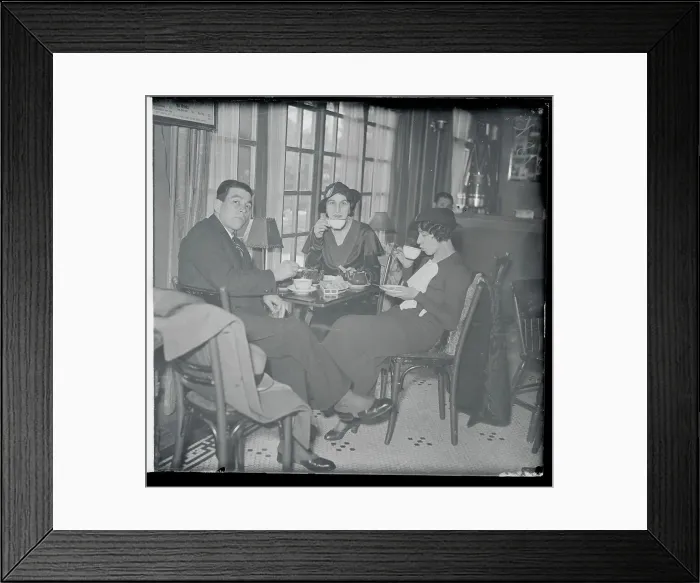 Framed Print : Lindbergh Suspects Dining at Table Framed Print : Lindbergh Suspects Dining at Table