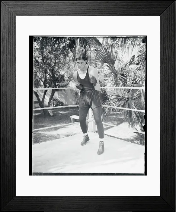 Framed Print : Portrait of Buddy Baer Framed Print : Portrait of Buddy Baer