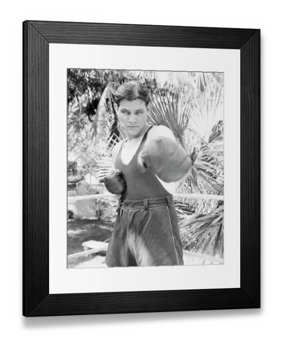 Framed Print : Portrait of Buddy Baer Framed Print : Portrait of Buddy Baer
