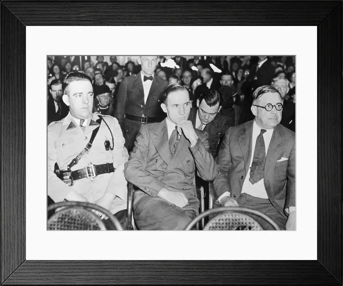 Framed Print : Bruno Hauptmann at His Trial Framed Print : Bruno Hauptmann at His Trial