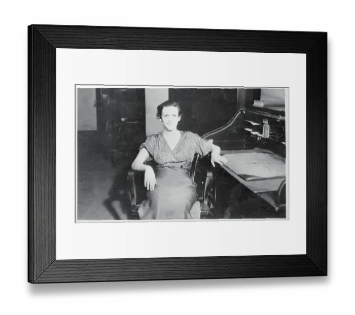 Framed Print : Doris Chase Sitting in Jail After Marriage to Black Man Framed Print : Doris Chase Sitting in Jail After Marriage to Black Man