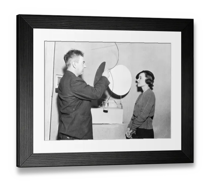 Framed Print : Alexander Calder Showing His Mobiles