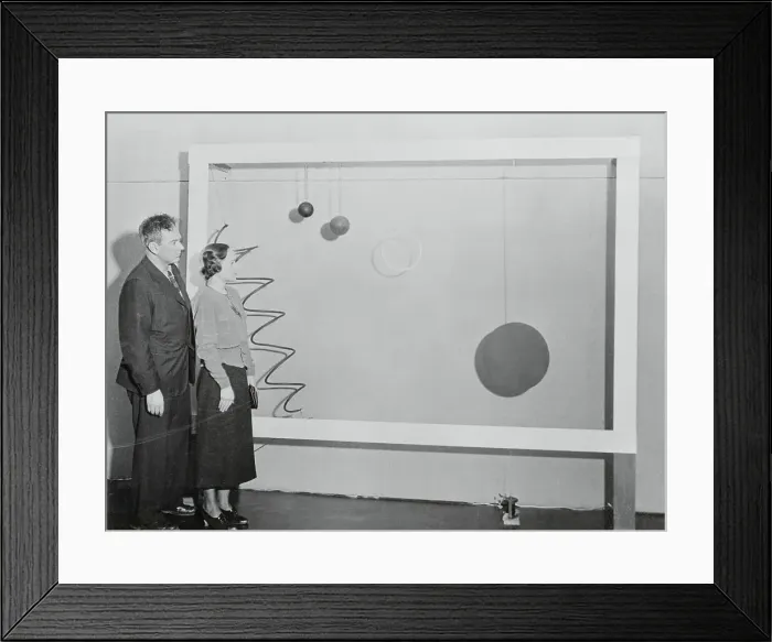 Framed Print : Alexander Calder Showing Mobile Art Forms Framed Print : Alexander Calder Showing Mobile Art Forms